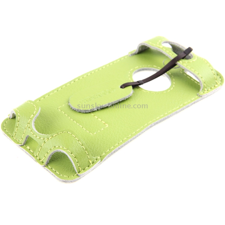 SHOWKOO Lichi Texture Premium Luxury Vertical Style Snap Button Leather Case with Call Display ID & Lanyards for iPhone 5 & 5s & SE & SE(Green) SHOWKOO Lichi Texture Premium Luxury Vertical Style Snap Button Leather Case with Call Display ID & Lanyards for iPhone 5 & 5s & SE & SE(Green)
