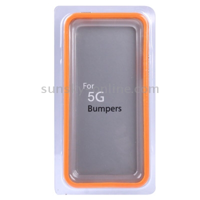 Transparent Plastic Bumper Frame with Buttons for iPhone 5 (Orange) Transparent Plastic Bumper Frame with Buttons for iPhone 5 (Orange)