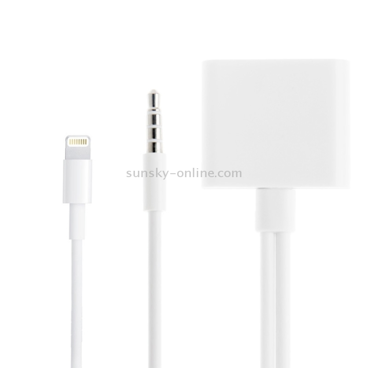 2 in 1 30 Pin Female to 8 Pin + 3.5mm Audio Cable Converter, Not Support iOS 10.3.1 or Above Phone(White) 2 in 1 30 Pin Female to 8 Pin + 3.5mm Audio Cable Converter, Not Support iOS 10.3.1 or Above Phone(White)