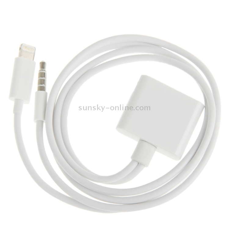 2 in 1 30 Pin Female to 8 Pin + 3.5mm Audio Cable Converter, Not Support iOS 10.3.1 or Above Phone(White) 2 in 1 30 Pin Female to 8 Pin + 3.5mm Audio Cable Converter, Not Support iOS 10.3.1 or Above Phone(White)