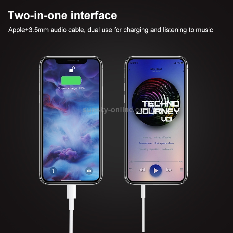 2 in 1 30 Pin Female to 8 Pin + 3.5mm Audio Cable Converter, Not Support iOS 10.3.1 or Above Phone(White) 2 in 1 30 Pin Female to 8 Pin + 3.5mm Audio Cable Converter, Not Support iOS 10.3.1 or Above Phone(White)