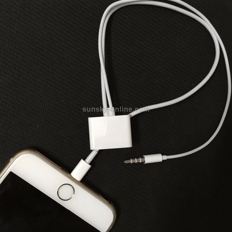 2 in 1 30 Pin Female to 8 Pin + 3.5mm Audio Cable Converter, Not Support iOS 10.3.1 or Above Phone(White) 2 in 1 30 Pin Female to 8 Pin + 3.5mm Audio Cable Converter, Not Support iOS 10.3.1 or Above Phone(White)
