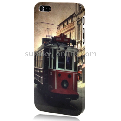 The Train in London England Pattern Scratch Resistance Plastic Protective Case for iPhone 5 The Train in London England Pattern Scratch Resistance Plastic Protective Case for iPhone 5