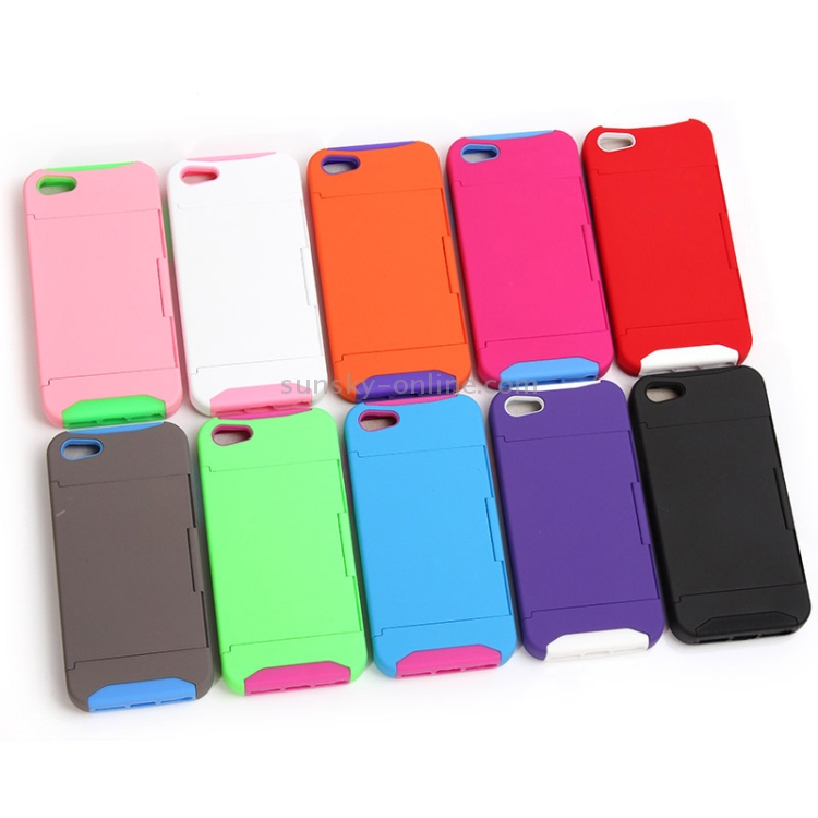 Silicone + Plastic Combination Case with Holder for iPhone 5(Black) Silicone + Plastic Combination Case with Holder for iPhone 5(Black)