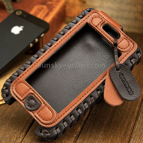 SHOWKOO Premium Retro Vertical Style 6 Layers Leather Case for iPhone 5 & 5S & 5C SHOWKOO Premium Retro Vertical Style 6 Layers Leather Case for iPhone 5 & 5S & 5C