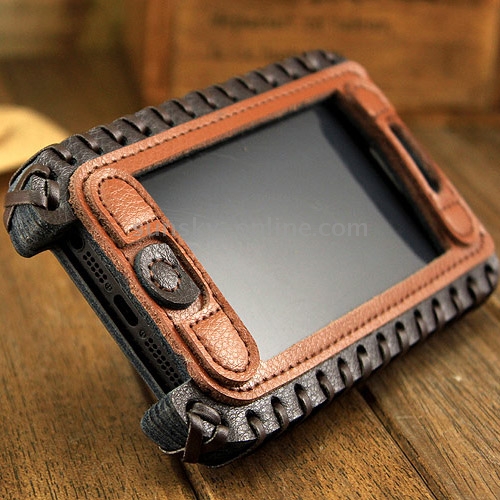 SHOWKOO Premium Retro Vertical Style 6 Layers Leather Case for iPhone 5 & 5S & 5C SHOWKOO Premium Retro Vertical Style 6 Layers Leather Case for iPhone 5 & 5S & 5C