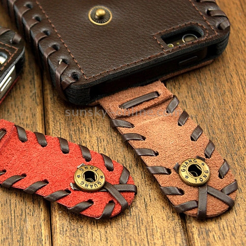 SHOWKOO Premium Retro Vertical Style 6 Layers Leather Case for iPhone 5 & 5S & 5C SHOWKOO Premium Retro Vertical Style 6 Layers Leather Case for iPhone 5 & 5S & 5C