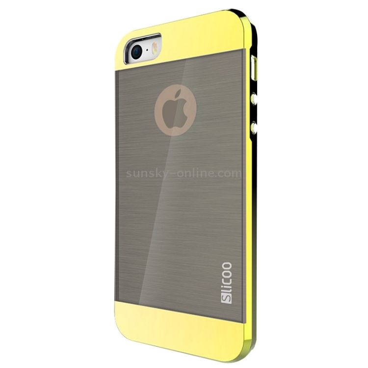 Slicoo Brushed Texture Electroplating Combination Case for iPhone 5S(Gold) Slicoo Brushed Texture Electroplating Combination Case for iPhone 5S(Gold)