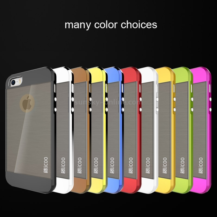 Slicoo Brushed Texture Electroplating Combination Case for iPhone 5S(Gold) Slicoo Brushed Texture Electroplating Combination Case for iPhone 5S(Gold)