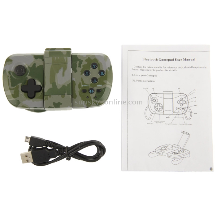 Bluetooth Game Pad, Game Controller for iPhone 6 & 6 Plus / 5 & 5C & 5S / 4 & 4S / Galaxy S5/ S4 / S3 / HTC / Nokia / Sony / PC (Camouflage) Bluetooth Game Pad, Game Controller for iPhone 6 & 6 Plus / 5 & 5C & 5S / 4 & 4S / Galaxy S5/ S4 / S3 / HTC / Nokia / Sony / PC (Camouflage)