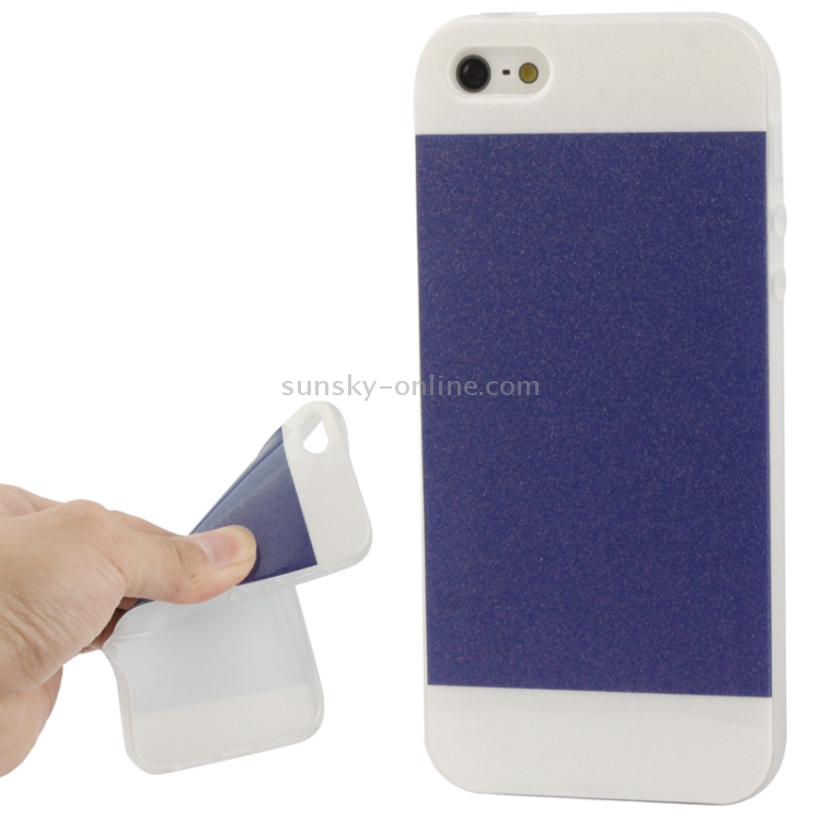2-color Series Shimmering Powder TPU Case for iPhone 5 & 5s & SE & SE (Dark Blue) 2-color Series Shimmering Powder TPU Case for iPhone 5 & 5s & SE & SE (Dark Blue)
