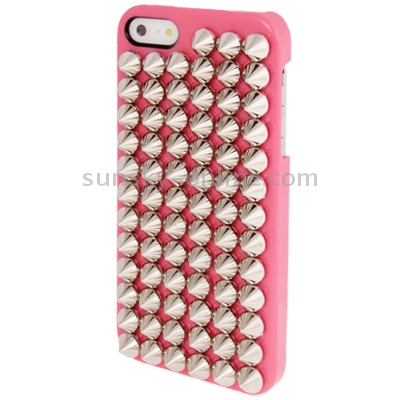 Silver Punk Pyramid Studded Style Studs Rivet Hard Back Case for iPhone 5 & 5s & SE (Watermelon Red) Silver Punk Pyramid Studded Style Studs Rivet Hard Back Case for iPhone 5 & 5s & SE (Watermelon Red)