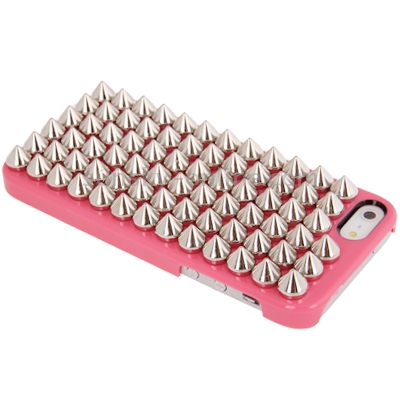 Silver Punk Pyramid Studded Style Studs Rivet Hard Back Case for iPhone 5 & 5s & SE (Watermelon Red) Silver Punk Pyramid Studded Style Studs Rivet Hard Back Case for iPhone 5 & 5s & SE (Watermelon Red)