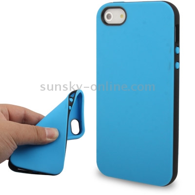 2-color Series Smooth TPU Case for iPhone 5 & 5s & SE & SE (Blue) 2-color Series Smooth TPU Case for iPhone 5 & 5s & SE & SE (Blue)