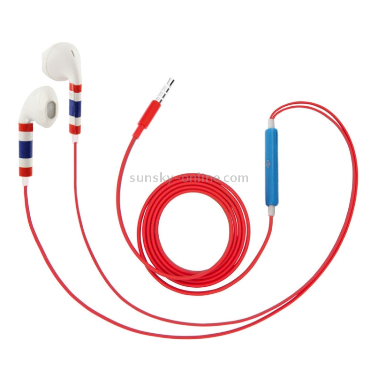 Thailand Flag Pattern EarPods with Remote and Mic for iPhone 5 & 5S & 5C, iPhone 4 & 4S, iPad / iPod touch, iPod Nano / Classic Thailand Flag Pattern EarPods with Remote and Mic for iPhone 5 & 5S & 5C, iPhone 4 & 4S, iPad / iPod touch, iPod Nano / Classic