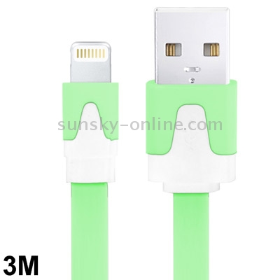 3m Noodle Style USB Sync Data Charging Cable 3m Noodle Style USB Sync Data Charging Cable