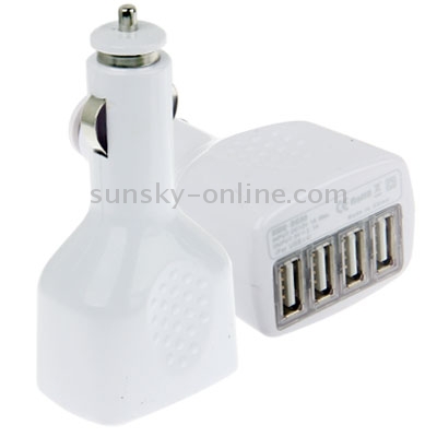 4 USB Car Charger, Output: DC 5V 4 USB Car Charger, Output: DC 5V