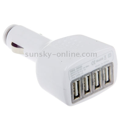 4 USB Car Charger, Output: DC 5V 4 USB Car Charger, Output: DC 5V