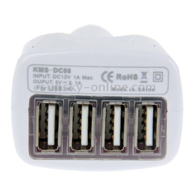 4 USB Car Charger, Output: DC 5V 4 USB Car Charger, Output: DC 5V
