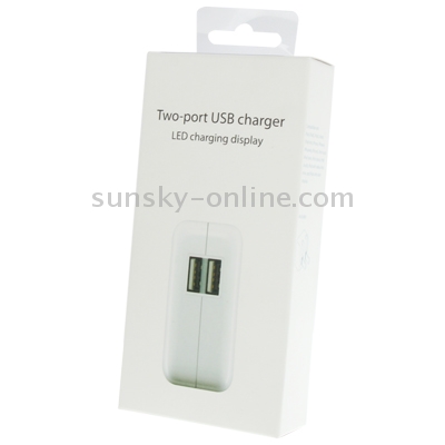 5.1V / 1A & 2.1A High Quality US Plug 2-USB Charger Adapter