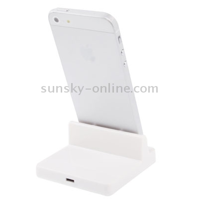 Charging Dock for iPhone 5 / iPod touch 5 / 6, White(White) Charging Dock for iPhone 5 / iPod touch 5 / 6, White(White)