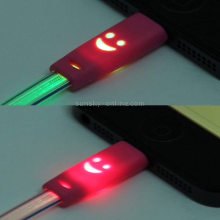 7-colors Luminescence USB Charge / Data Transfer Cable with Smile Face, Suitable for iPhone 6 & 6 Plus, iPhone 5 & 5S & 5C, iPad Air, Support iOS 8.3(Orange) 7-colors Luminescence USB Charge / Data Transfer Cable with Smile Face, Suitable for iPhone 6 & 6 Plus, iPhone 5 & 5S & 5C, iPad Air, Support iOS 8.3(Orange)