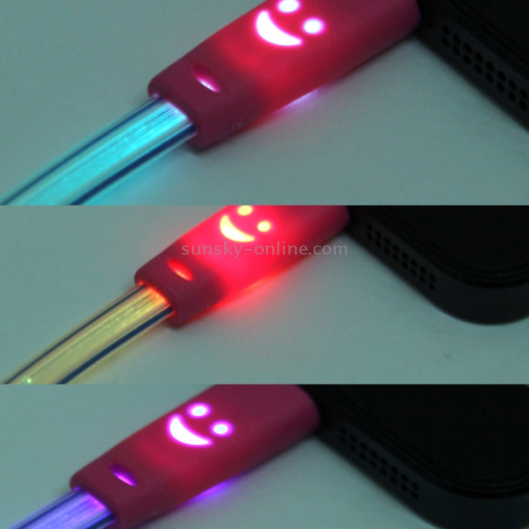 7-colors Luminescence USB Charge / Data Transfer Cable with Smile Face, Suitable for iPhone 6 & 6 Plus, iPhone 5 & 5S & 5C, iPad Air, Support iOS 8.3(Orange) 7-colors Luminescence USB Charge / Data Transfer Cable with Smile Face, Suitable for iPhone 6 & 6 Plus, iPhone 5 & 5S & 5C, iPad Air, Support iOS 8.3(Orange)