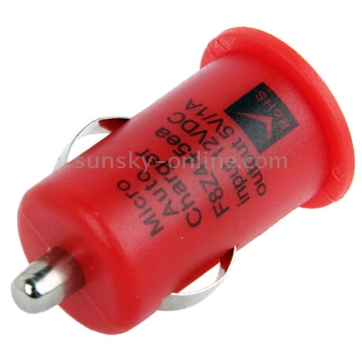 5V / 1A Mini USB Car Charger for iPad mini / mini 2 Retina / iPhone 5 / iPhone 4 / iPod touch, Size: 42 x 25 x 25mm(Red) 5V / 1A Mini USB Car Charger for iPad mini / mini 2 Retina / iPhone 5 / iPhone 4 / iPod touch, Size: 42 x 25 x 25mm(Red)