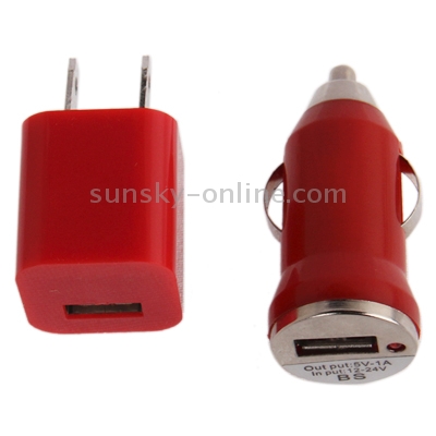 3 in 1 (5V 1A US Plug Travel Charger Adapter + Car Charger + 22cm 8-pin Sync Charge Cable) for iPhone 6 & 6 Plus, iPhone 5 / iPod Touch 5(Red) 3 in 1 (5V 1A US Plug Travel Charger Adapter + Car Charger + 22cm 8-pin Sync Charge Cable) for iPhone 6 & 6 Plus, iPhone 5 / iPod Touch 5(Red)
