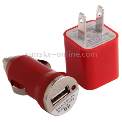 3 in 1 (5V 1A US Plug Travel Charger Adapter + Car Charger + 22cm 8-pin Sync Charge Cable) for iPhone 6 & 6 Plus, iPhone 5 / iPod Touch 5(Red) 3 in 1 (5V 1A US Plug Travel Charger Adapter + Car Charger + 22cm 8-pin Sync Charge Cable) for iPhone 6 & 6 Plus, iPhone 5 / iPod Touch 5(Red)