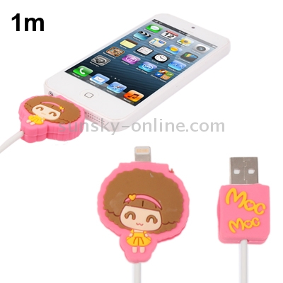 Baby Mocmoc Cartoon Style Data Cable for iPhone 6 & 6 Plus, iPhone 5 & 5S & 5C, iPad Air, iPad mini 1 / 2 / 3, iPod touch 5 / 6, iPad 4, Length: 1m(Pink) Baby Mocmoc Cartoon Style Data Cable for iPhone 6 & 6 Plus, iPhone 5 & 5S & 5C, iPad Air, iPad mini 1 / 2 / 3, iPod touch 5 / 6, iPad 4, Length: 1m(Pink)
