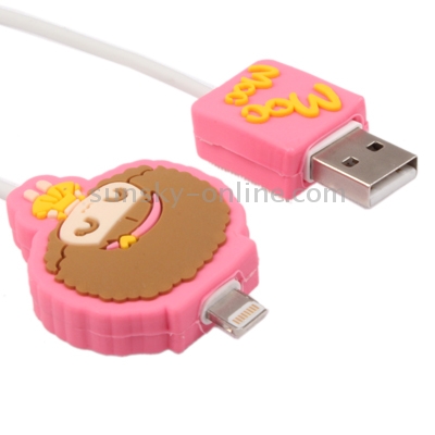 Baby Mocmoc Cartoon Style Data Cable for iPhone 6 & 6 Plus, iPhone 5 & 5S & 5C, iPad Air, iPad mini 1 / 2 / 3, iPod touch 5 / 6, iPad 4, Length: 1m(Pink) Baby Mocmoc Cartoon Style Data Cable for iPhone 6 & 6 Plus, iPhone 5 & 5S & 5C, iPad Air, iPad mini 1 / 2 / 3, iPod touch 5 / 6, iPad 4, Length: 1m(Pink)