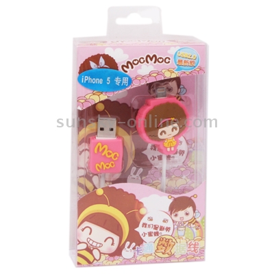 Baby Mocmoc Cartoon Style Data Cable for iPhone 6 & 6 Plus, iPhone 5 & 5S & 5C, iPad Air, iPad mini 1 / 2 / 3, iPod touch 5 / 6, iPad 4, Length: 1m(Pink) Baby Mocmoc Cartoon Style Data Cable for iPhone 6 & 6 Plus, iPhone 5 & 5S & 5C, iPad Air, iPad mini 1 / 2 / 3, iPod touch 5 / 6, iPad 4, Length: 1m(Pink)