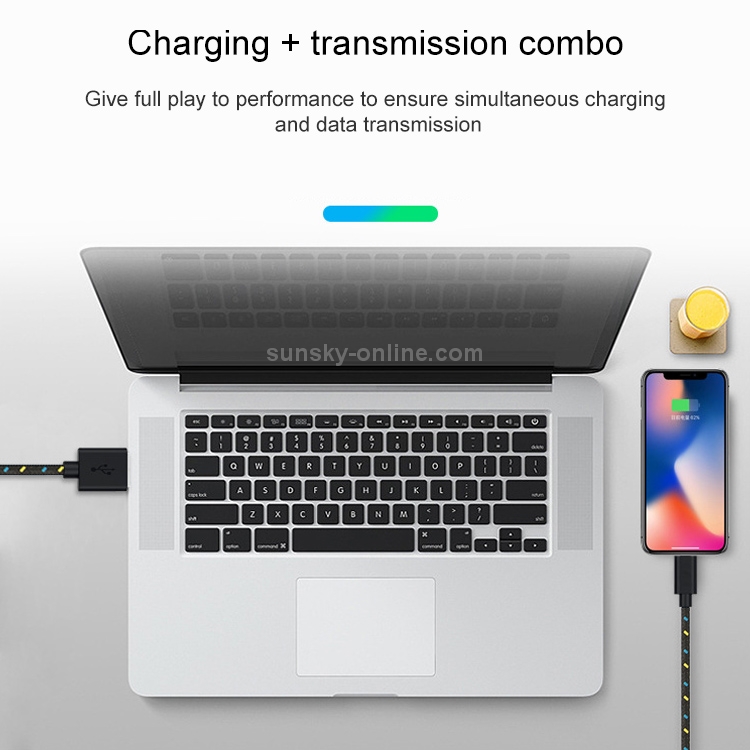 3m Nylon Netting Style USB Data Transfer Charging Cable for iPhone, iPad(Purple) 3m Nylon Netting Style USB Data Transfer Charging Cable for iPhone, iPad(Purple)