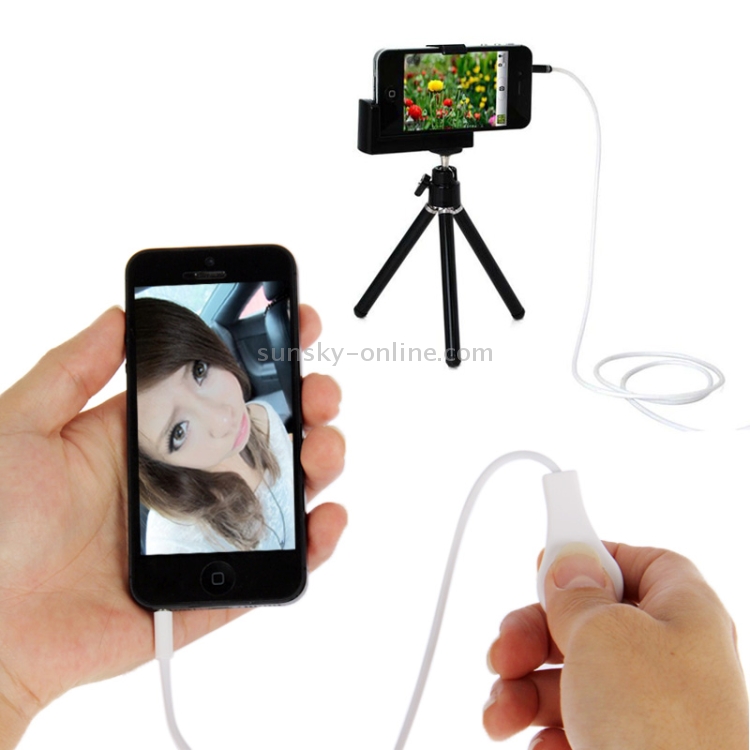 Camera Remote Release Shutter Cable for iPhone 5, iPhone 4 & 4S , iPad mini 1 / 2 / 3 / New iPad (iPad 3) / iPad 2 / iPad, iPod touch 5 / 6(Requires iOS 5.0 or later)(White) Camera Remote Release Shutter Cable for iPhone 5, iPhone 4 & 4S , iPad mini 1 / 2 / 3 / New iPad (iPad 3) / iPad 2 / iPad, iPod touch 5 / 6(Requires iOS 5.0 or later)(White)