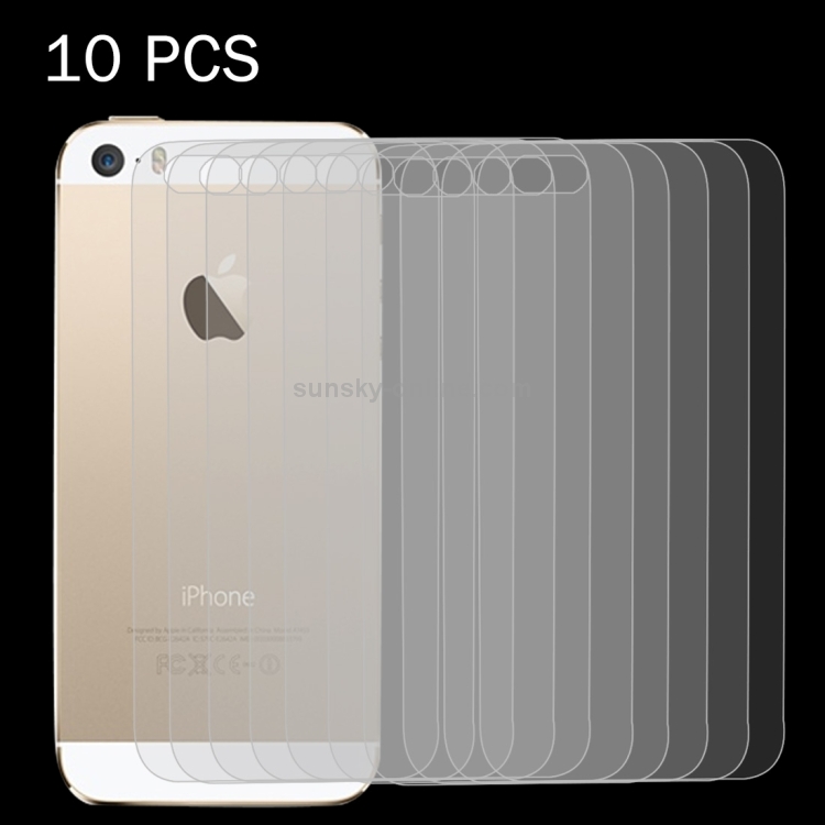 10 PCS for iPhone SE & 5 & 5S 0.26mm 9H Surface Hardness 2.5D Explosion-proof Back Tempered Glass Film 10 PCS for iPhone SE & 5 & 5S 0.26mm 9H Surface Hardness 2.5D Explosion-proof Back Tempered Glass Film