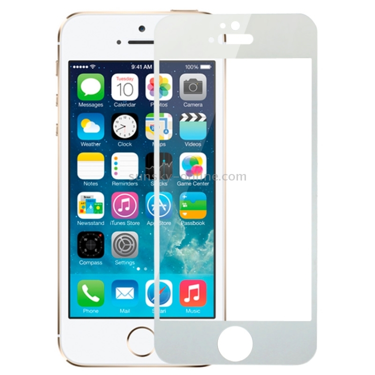0.3mm Plating Explosion-proof Full Screen Tempered Glass Film for iPhone 5 & 5C & 5S(Silver) 0.3mm Plating Explosion-proof Full Screen Tempered Glass Film for iPhone 5 & 5C & 5S(Silver)