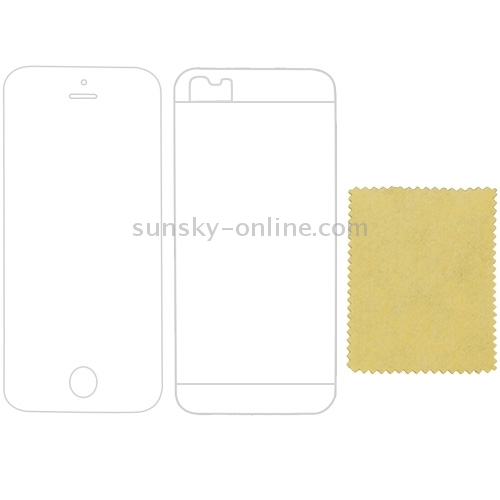 2 in 1 (Front Screen + Back Cover) Screen Protector for iPhone 5 / 5S, without Package(Transparent) 2 in 1 (Front Screen + Back Cover) Screen Protector for iPhone 5 / 5S, without Package(Transparent)