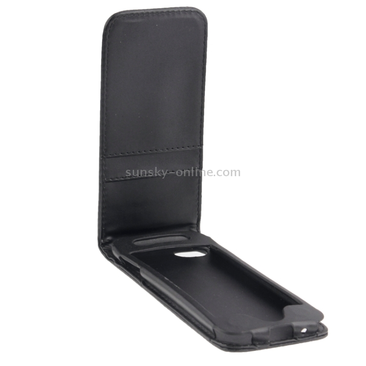 Vertical Flip Leather Case with Card Slots for iPod touch 5 / 6th(Black) Vertical Flip Leather Case with Card Slots for iPod touch 5 / 6th(Black)