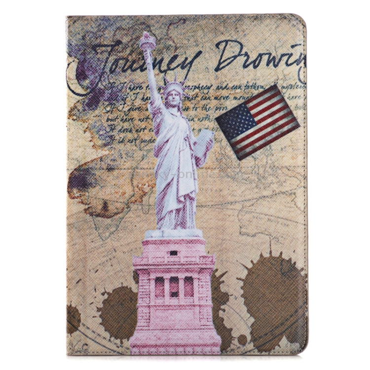 Statue of Liberty Pattern Leather Case with Holder & Card Slots & Wallet for iPad Air 2 Statue of Liberty Pattern Leather Case with Holder & Card Slots & Wallet for iPad Air 2