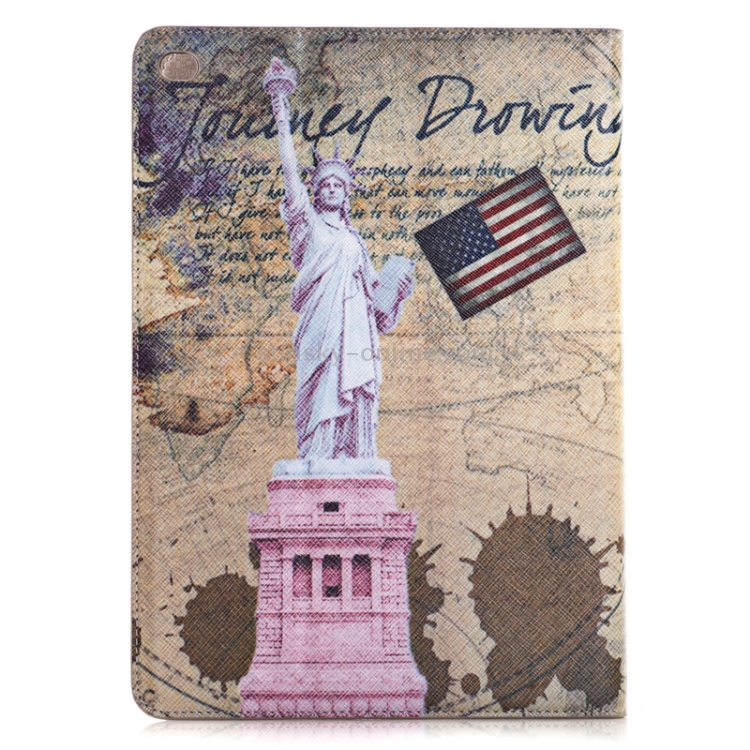 Statue of Liberty Pattern Leather Case with Holder & Card Slots & Wallet for iPad Air 2 Statue of Liberty Pattern Leather Case with Holder & Card Slots & Wallet for iPad Air 2