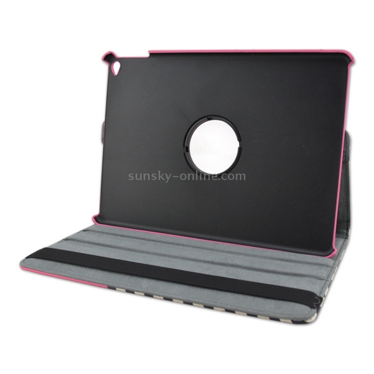 Wave Texture 360 Degree Rotation Leather Case with 3 Gears Holder for iPad Air 2 / iPad 6(Magenta) Wave Texture 360 Degree Rotation Leather Case with 3 Gears Holder for iPad Air 2 / iPad 6(Magenta)