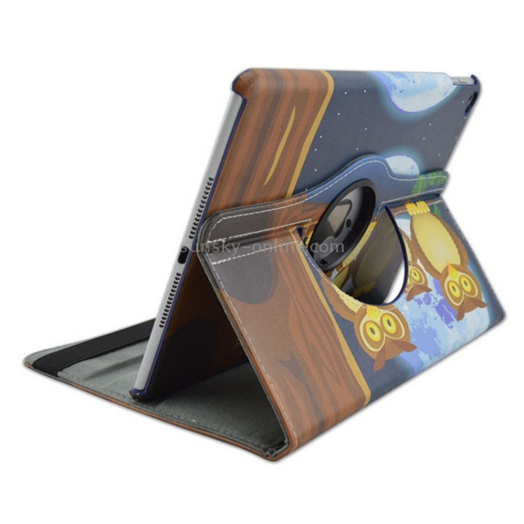 Three Brown Owls Pattern 360 Degree Rotation Leather Case with 2 Gears Holder for iPad Air 2 / iPad 6 Three Brown Owls Pattern 360 Degree Rotation Leather Case with 2 Gears Holder for iPad Air 2 / iPad 6