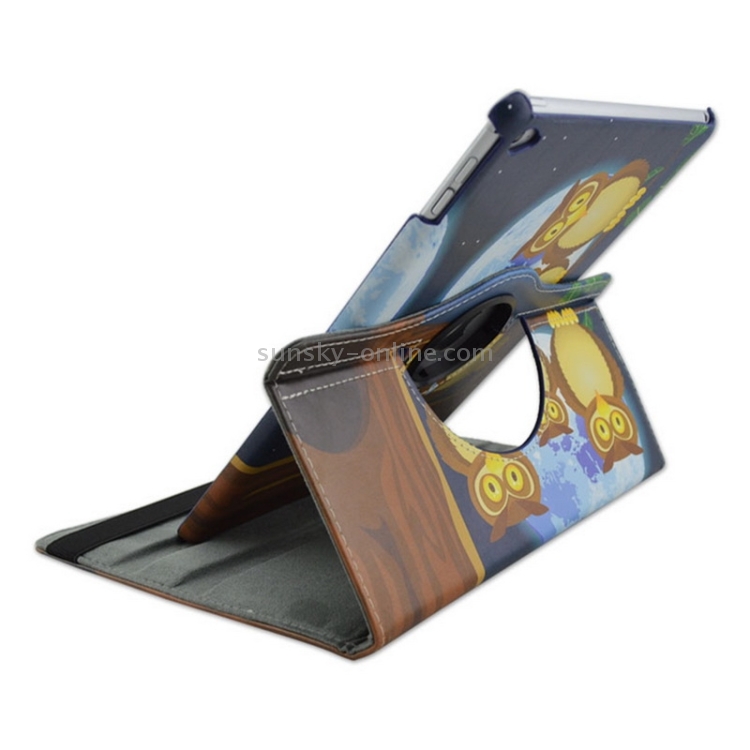 Three Brown Owls Pattern 360 Degree Rotation Leather Case with 2 Gears Holder for iPad Air 2 / iPad 6 Three Brown Owls Pattern 360 Degree Rotation Leather Case with 2 Gears Holder for iPad Air 2 / iPad 6