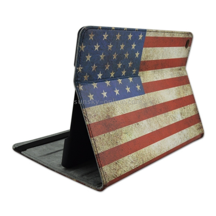 US Flag Pattern Horizontal Flip Leather Case with 3 Gears Holder for iPad Air 2 / iPad 6 US Flag Pattern Horizontal Flip Leather Case with 3 Gears Holder for iPad Air 2 / iPad 6