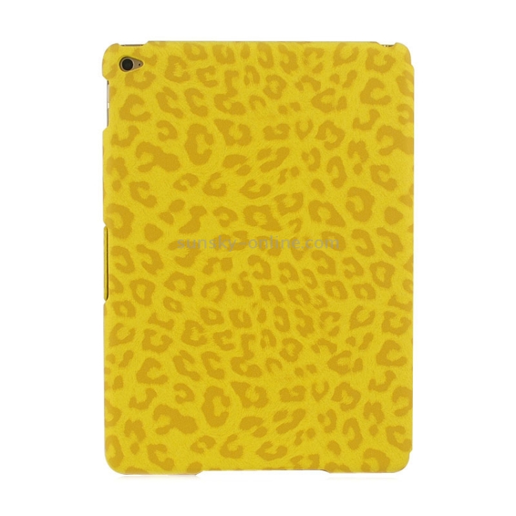 3-folding Ultra-thin Leopard Pattern Smart Cover Leather Case with Holder & Sleep Function for iPad Air 2 / iPad 6(Yellow) 3-folding Ultra-thin Leopard Pattern Smart Cover Leather Case with Holder & Sleep Function for iPad Air 2 / iPad 6(Yellow)