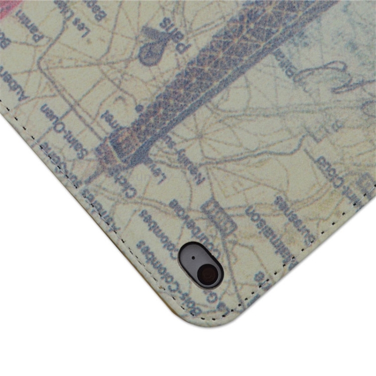 Retro Eiffel Tower Pattern Horizontal Flip Leather Case with Holder for iPad Air 2 / iPad 6 Retro Eiffel Tower Pattern Horizontal Flip Leather Case with Holder for iPad Air 2 / iPad 6