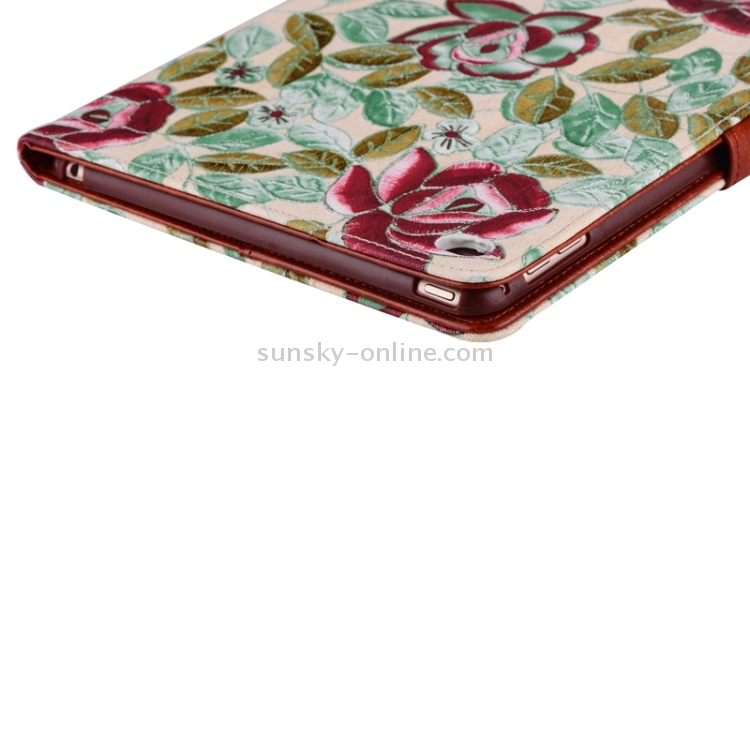 Leaves and Flowers Pattern Smart Cover Leather Case with Card Slots & Wallet & Holder & Sleep / Wake-up Function for iPad Air 2 / iPad 6(Green) Leaves and Flowers Pattern Smart Cover Leather Case with Card Slots & Wallet & Holder & Sleep / Wake-up Function for iPad Air 2 / iPad 6(Green)
