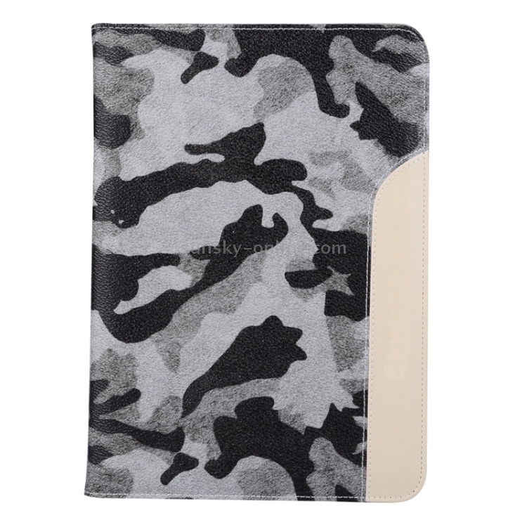 Ultrathin Camouflage Pattern Smart Cover Leather Case with Holder & Card Slots & Hand Strap for iPad Air 2 / iPad 6(Grey) Ultrathin Camouflage Pattern Smart Cover Leather Case with Holder & Card Slots & Hand Strap for iPad Air 2 / iPad 6(Grey)