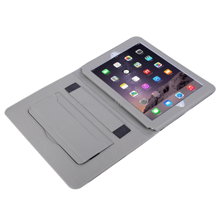 Ultrathin Camouflage Pattern Smart Cover Leather Case with Holder & Card Slots & Hand Strap for iPad Air 2 / iPad 6(Grey) Ultrathin Camouflage Pattern Smart Cover Leather Case with Holder & Card Slots & Hand Strap for iPad Air 2 / iPad 6(Grey)